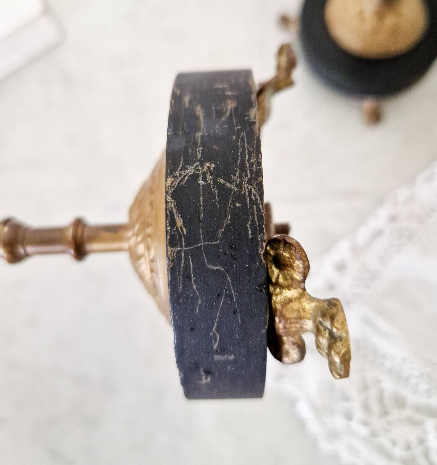 Pair of old XlX th century Napoleon III style candlesticks