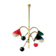 Lustre italien moon à 3 bras articulable multicolor