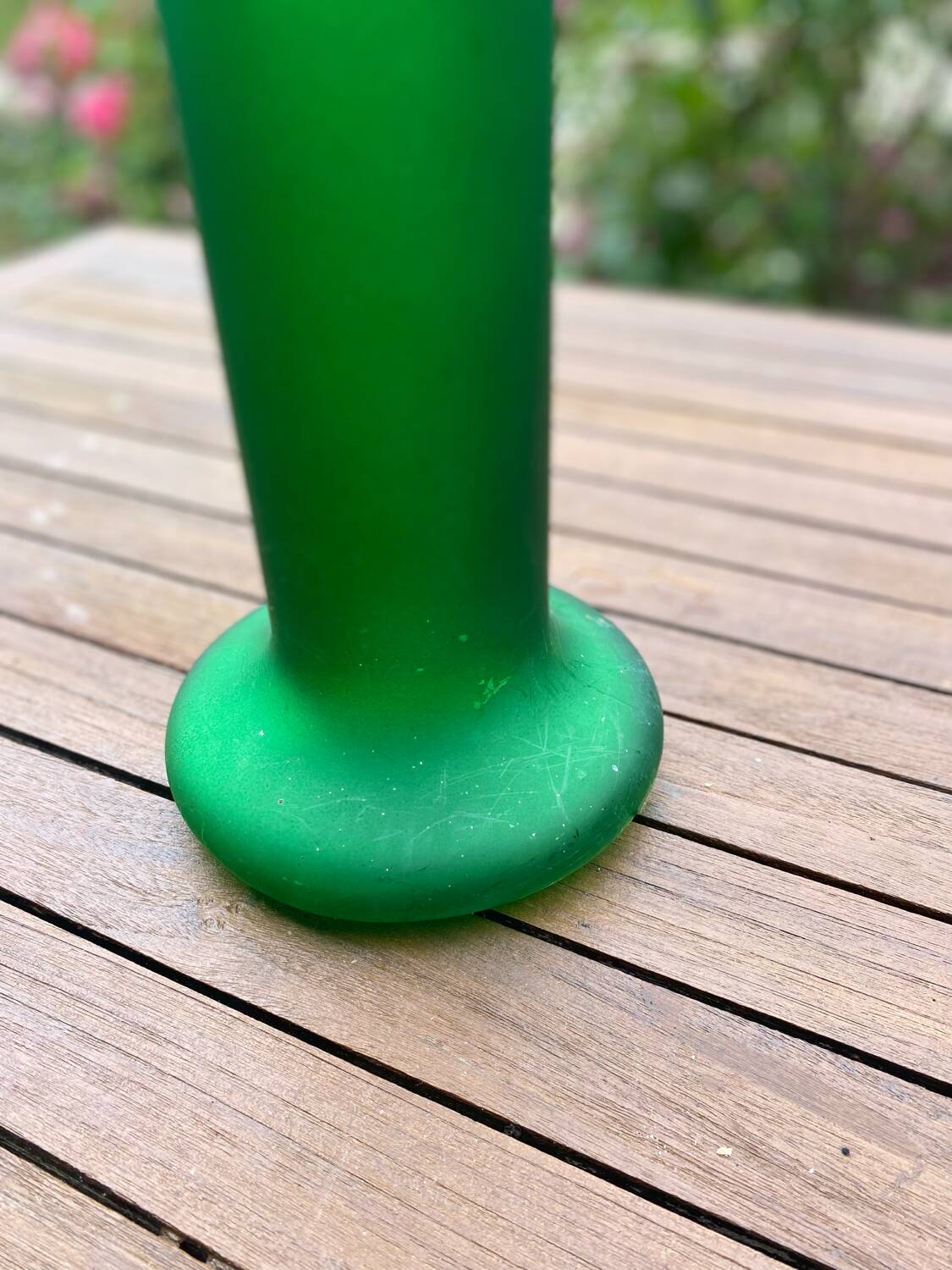 luminous glass vase