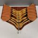 Very beautiful vintage hanger holder, including 7 matching hangers.