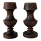 Bougeoirs en bois