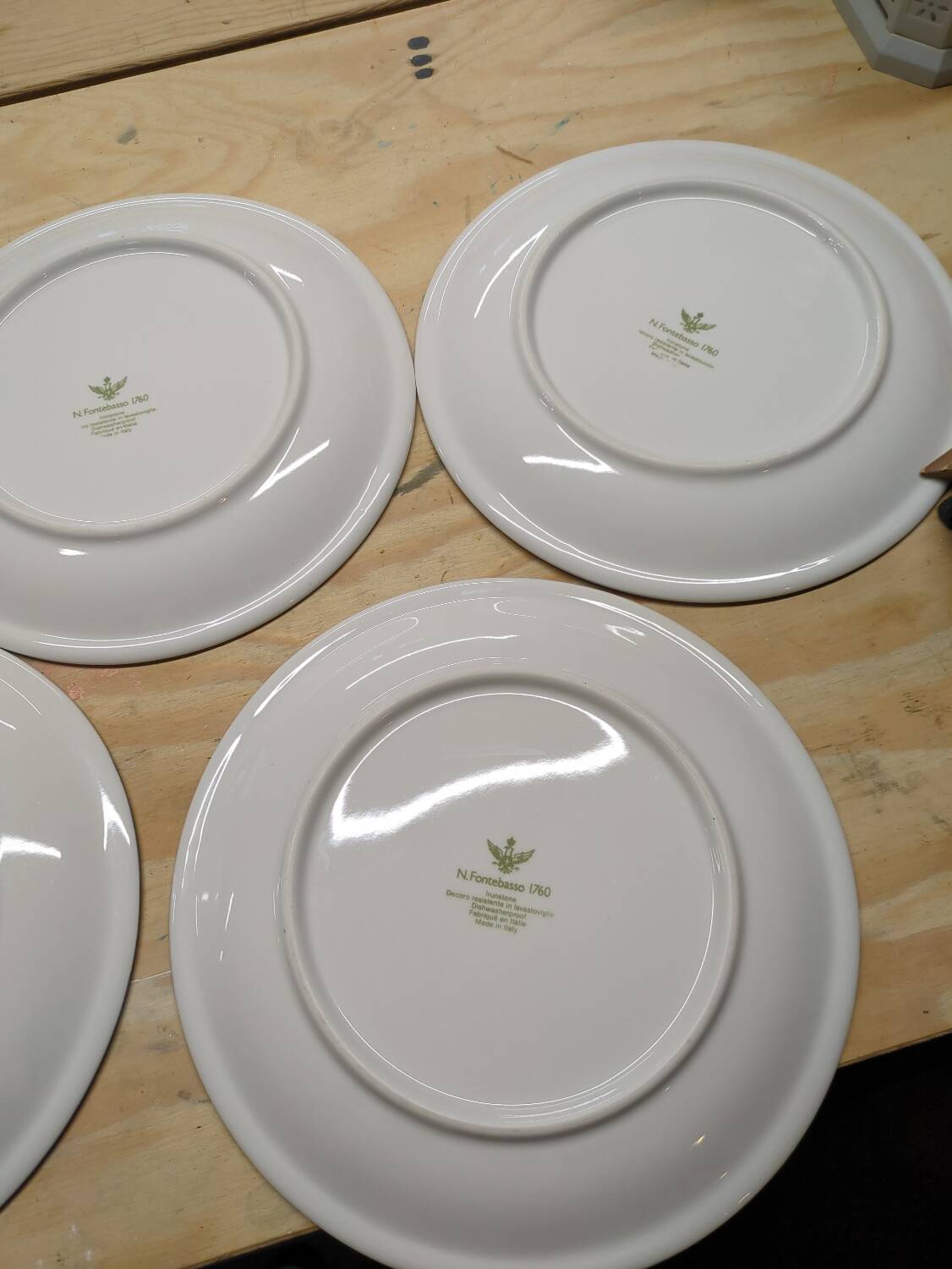 Lot 5 assiettes N. Fontebasso