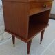 Vintage bedside table with 1 drawer and 1 niche, brass feet - very good condition.
