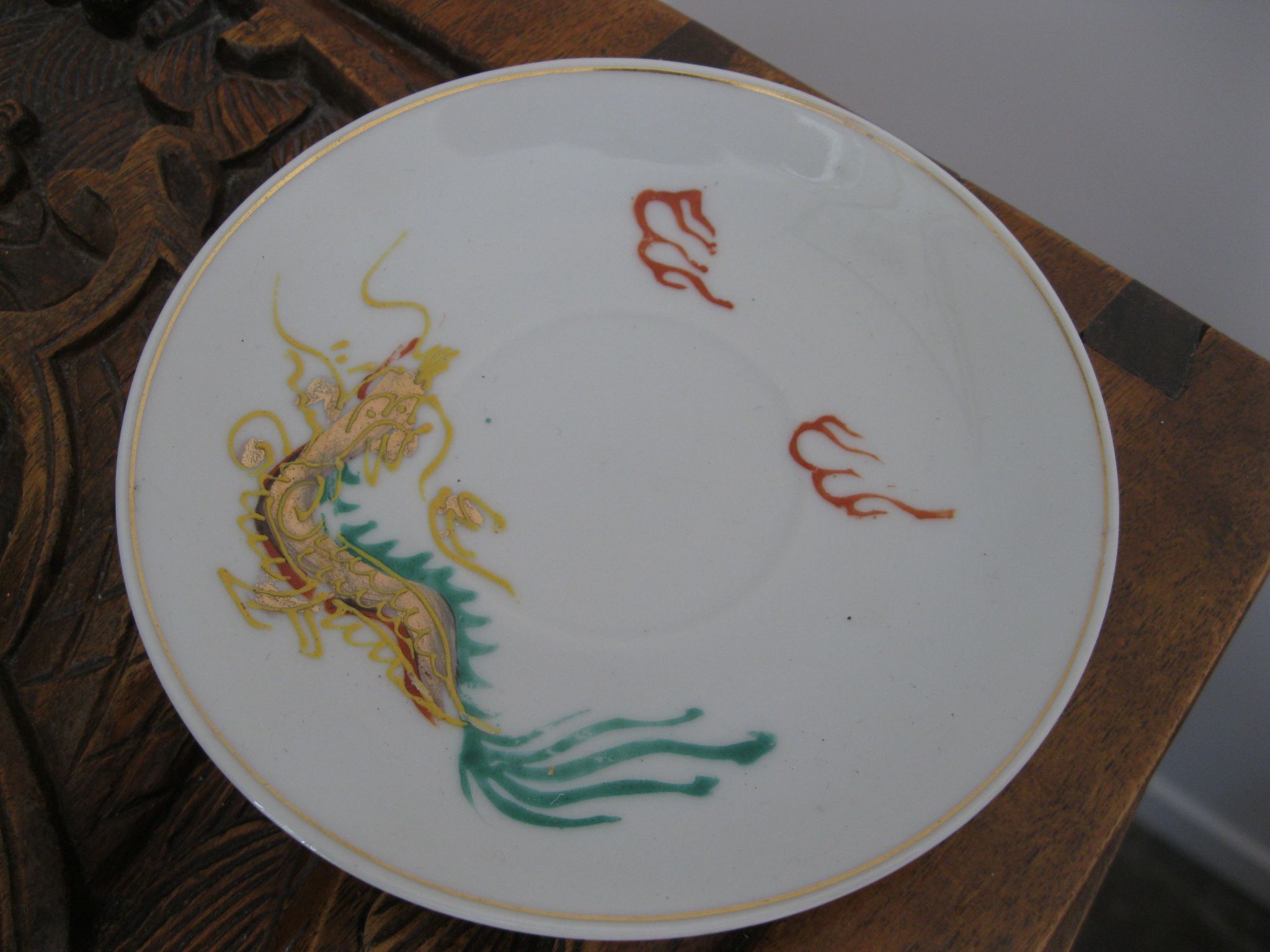 Service à café dragon porcelaine asie