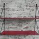 Steel wall rack with 2 shelves by Tjerk Reijenga perforated for Pilastro