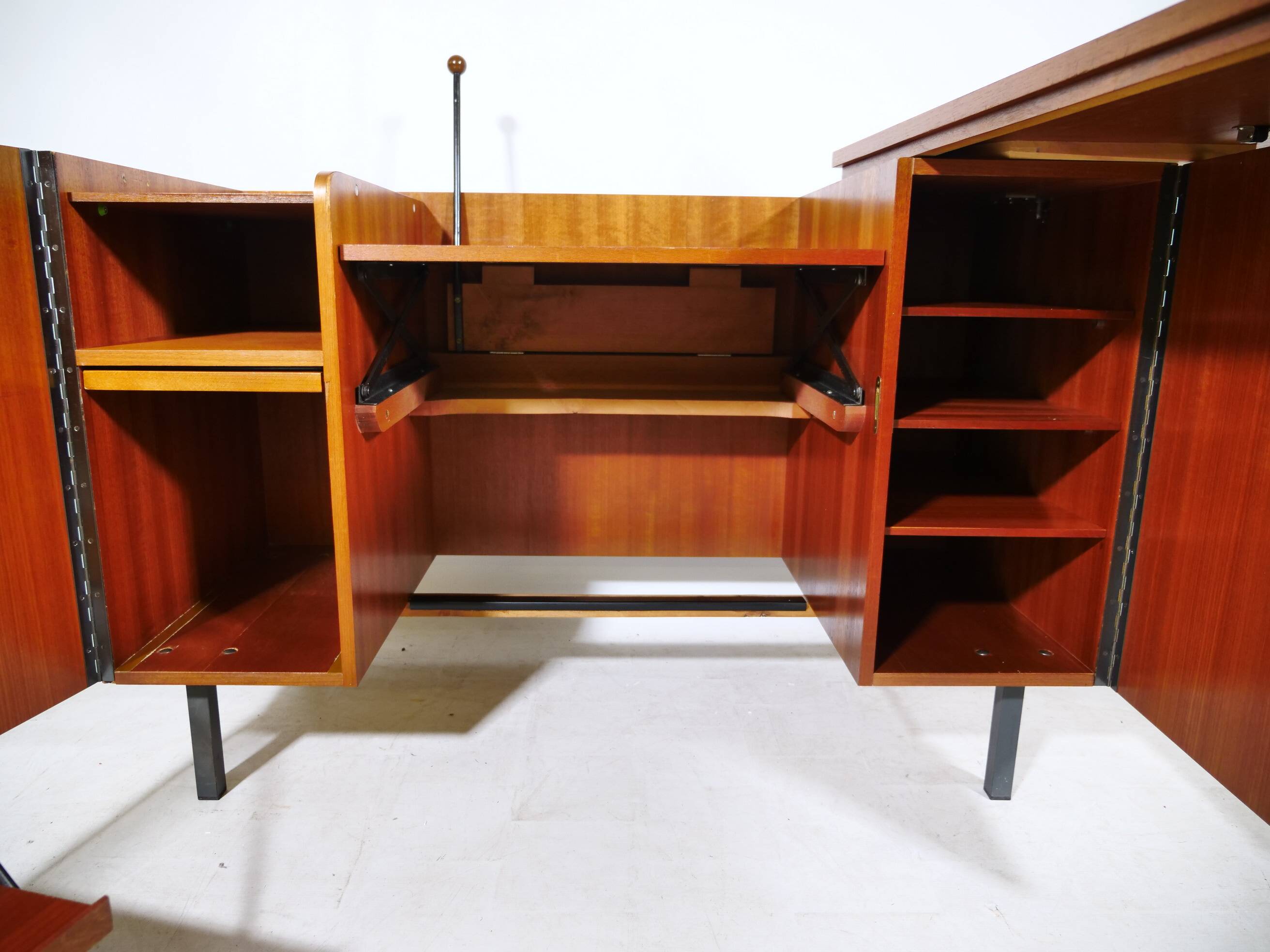 Mid-Century sideboard desk combination in teak, 1960s