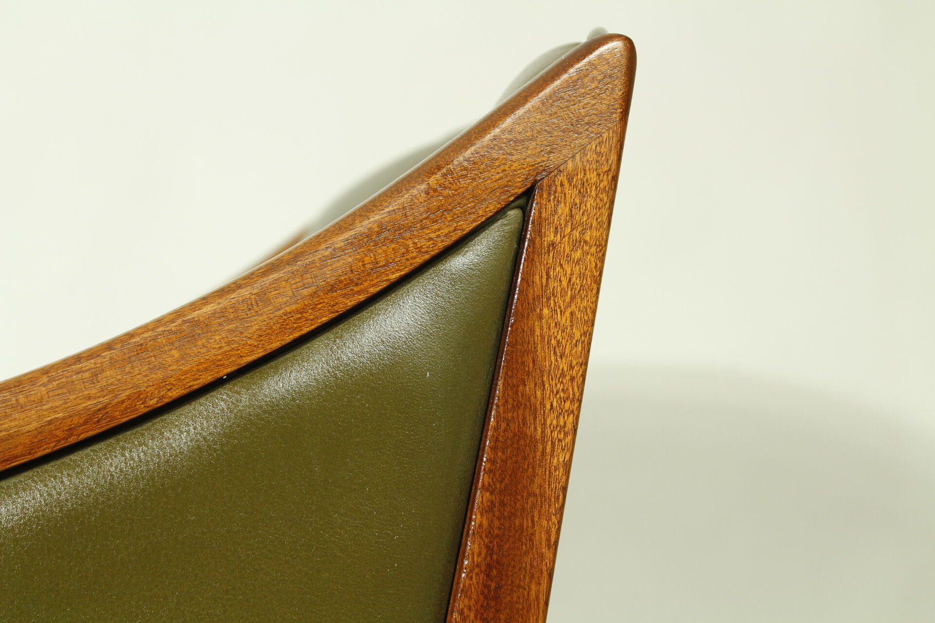 Pair of Leather Lounge Chairs by Ole Wanscher, 1950s