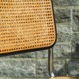 Pair of black Cesca chairs B32 Marcel Breuer