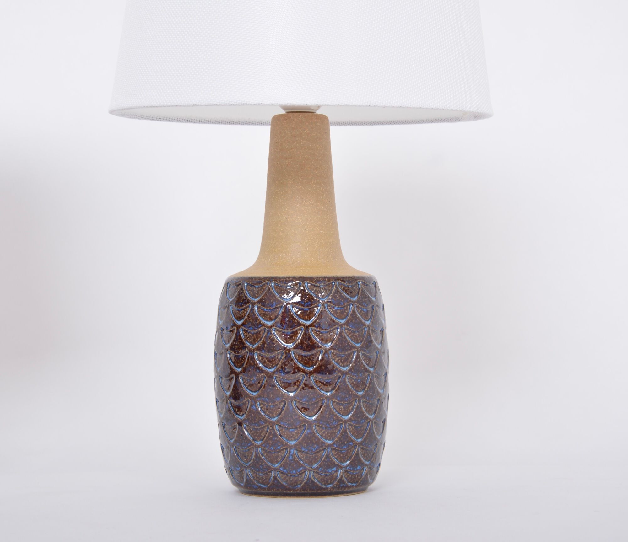 Pair of Mid-Century Handmade Stoneware table lamps  model 3001 by Einar Johansen for Soholm