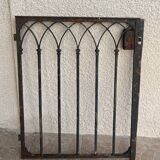Gothic style wrought iron gate
