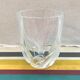 Ancient art deco moulded glass vase - vintage design decorated decor