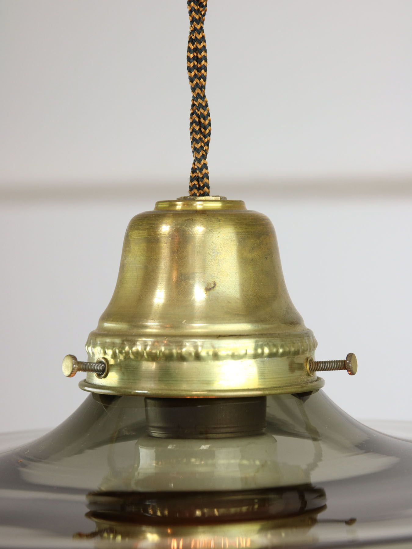 Suspension En Laiton Et Céramique Perforée Arterameferro - 30 Cm, Blanc, Fabriquée En Italie, 1 à 3 Lumières