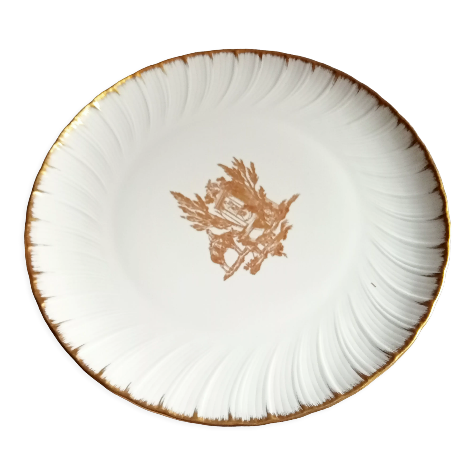 Flat round flat porcelain Bernardaud