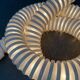Snake floor lamp Boalum postmodern space age model by Livio Castiglioni and Gianfranco Frattini for Artemide, 1970s.