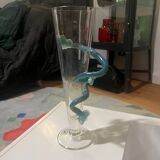 Blown glass vase. 1990