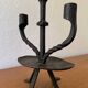 Brutalist wrought iron chandelier from the 60s
