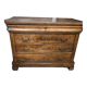 Commode ancienne en chêne massif de style Louis Philippe XIXe siècle