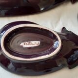 Service signed Vallauris, flat - 4 raviers, good condition