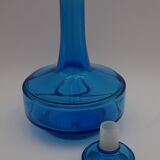 Vintage blue glass decanter