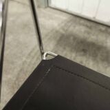 Set of 3 minimalist X line chairs by Niels Jorgen Haugesen.