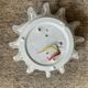 Vintage sun wall lamp in glass paste