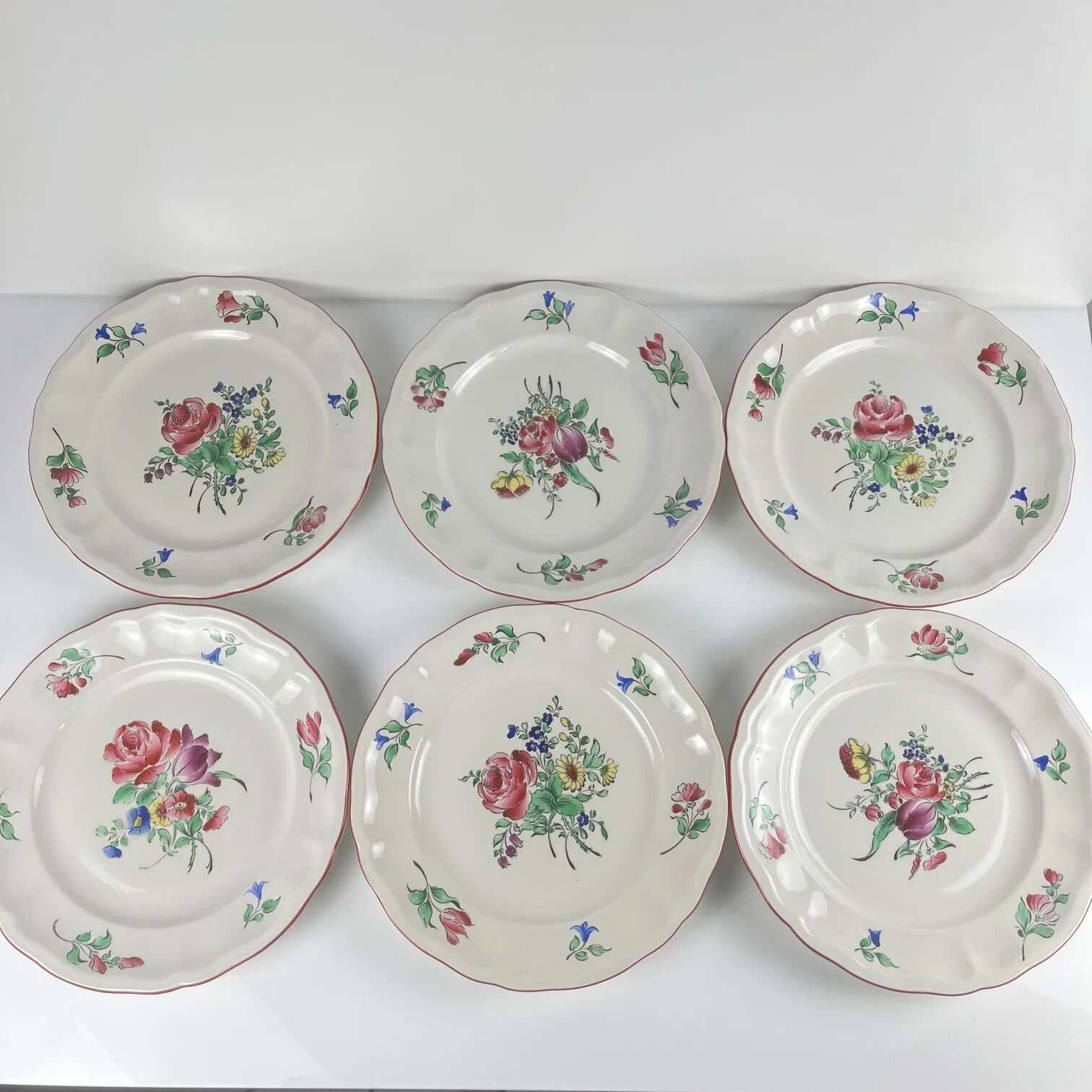 Service for 6 people model Réverbère by KG Lunéville (18 pieces)