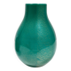 Vase en verre algue à coque verte avec feuille d'or par Tomaso Buzzi pour Venini