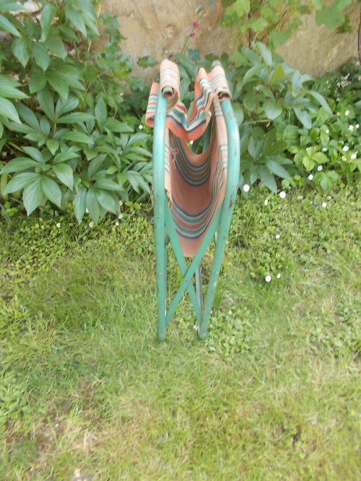 Ancien fauteuil camping vintage