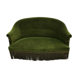 Toad sofa in green velvet