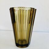 Smoked glass vase