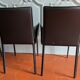 4 leather Twiggy chairs by Gebrüder Thonet