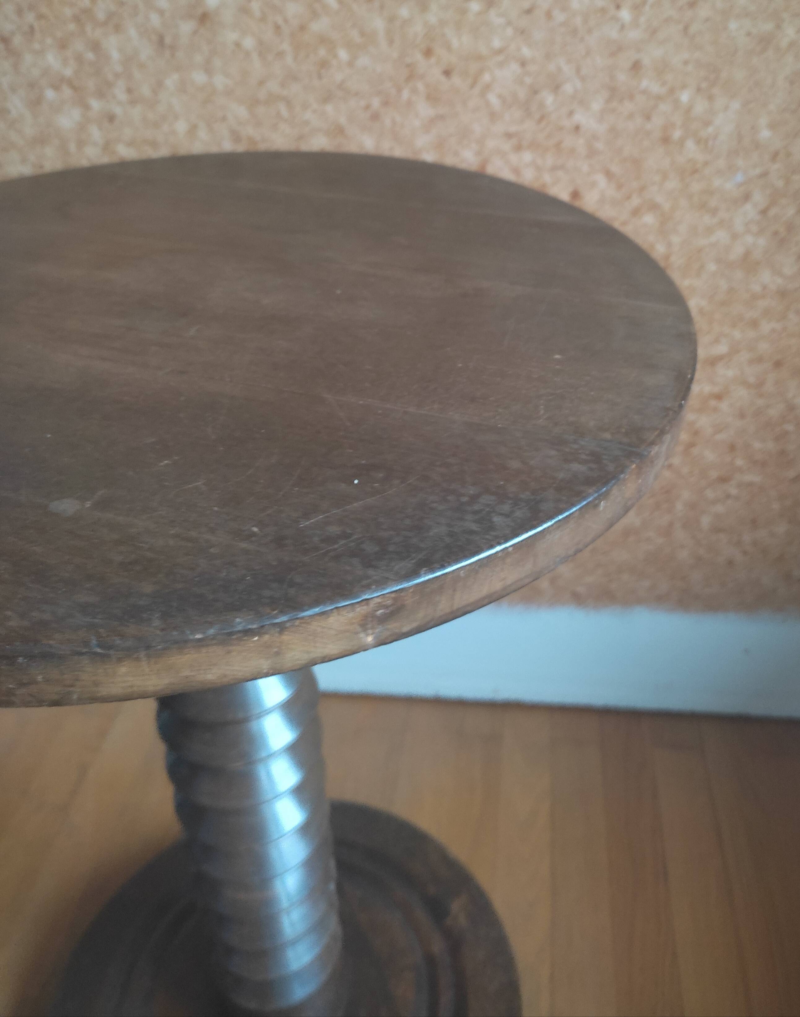 Charles Dudouyt style pedestal table