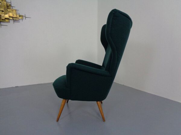 French Kvadrat Tonica Wingback Chair, 1950s