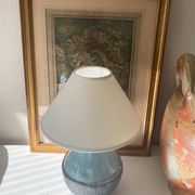 Pied de lampe céramique, câble tissu 2 M