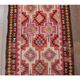 1970s Vintage Turkish Hand-Knotted Wool Cotton Red Runner Rug 94x347