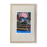 Bold pastels in old photo - Cornwall 1920