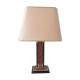 Vintage lamp - Metal foot and bakelite wood effect - 1980's