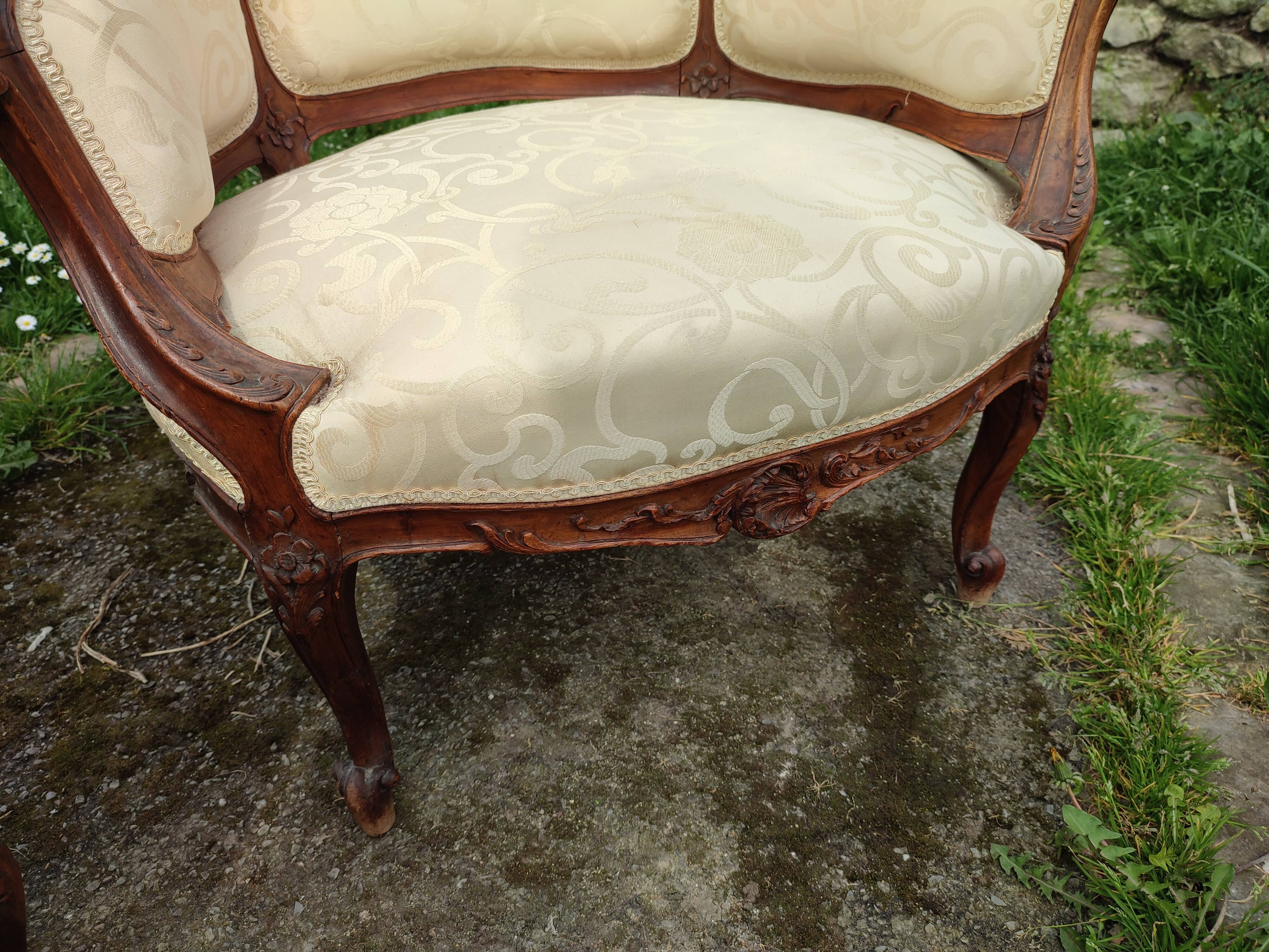 Louis XV rocaille style living room set