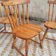 Set 3 chaises bistrot western esprit " Windsor"