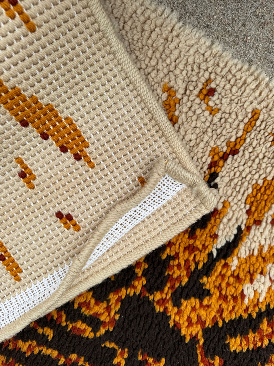 1970s Scandinavian Rya style rug