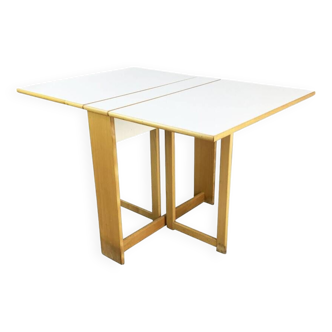 Vintage HABITAT 1980 folding table in white micarta