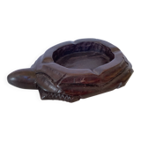 Solid wood turtle ashtray pocket emptier