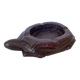 Solid wood turtle ashtray pocket emptier