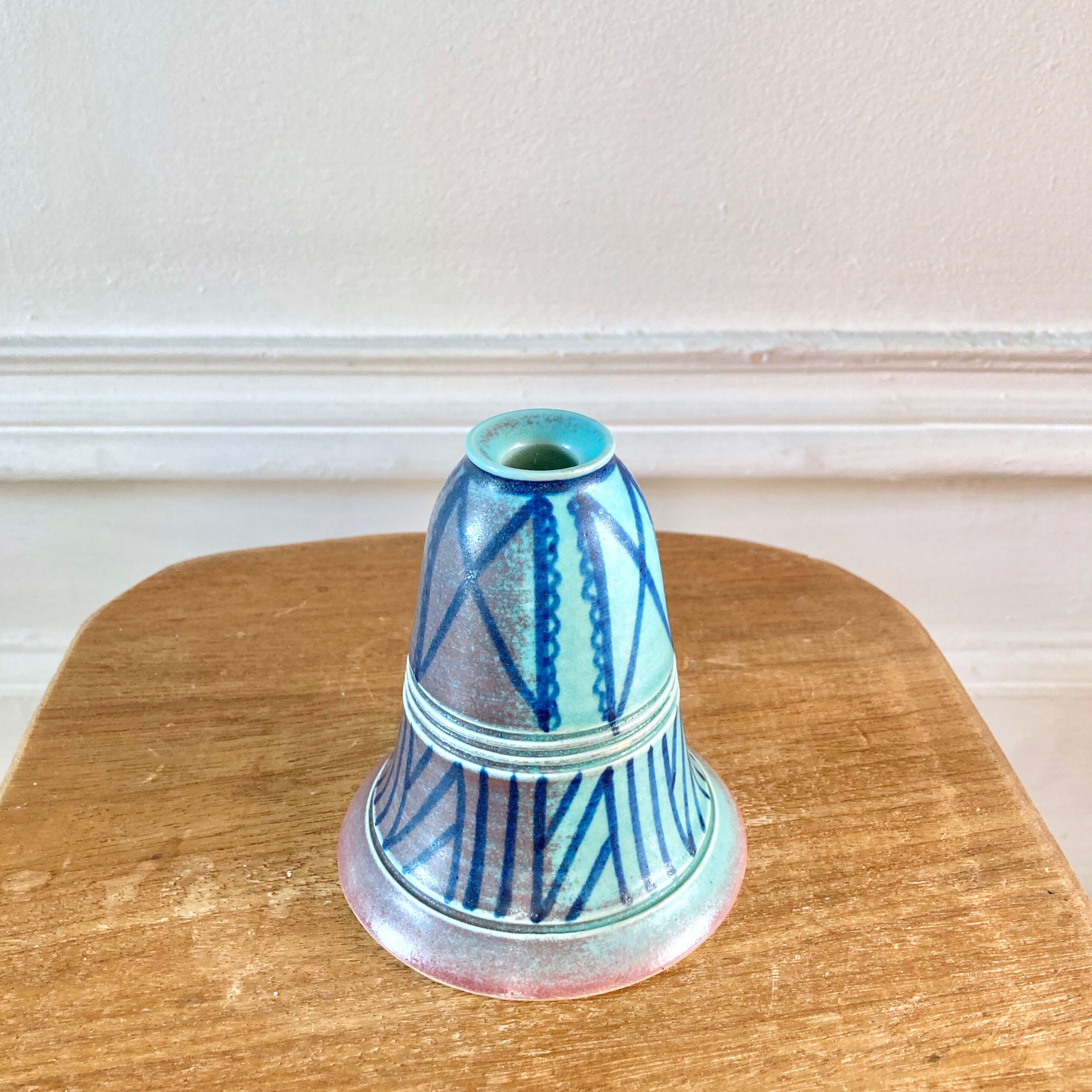 Stoneware candle holder