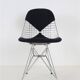 Set of 4 “DKR-2” wire chairs with “Bikini” by Charles & Ray Eames for Herman Miller / Mid-century modern design / 1950s / 1960s
