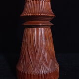 Exotic vase in carved wood