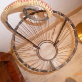 Porte parapluie scoubidou fer forge 1960