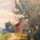 Old Oil Painting Georges LE MEILLEUR House on the Marne Impressionism