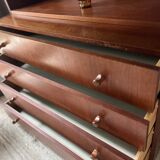 Bookcase, teak chest of drawers, 1960