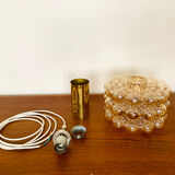 Bubble glass pendant lamp by Helena Tynell for Glashütte Limburg